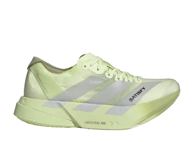 Satisfy × adidas Adizero Adios Pro 4 "Tent Green/Matte Silver"