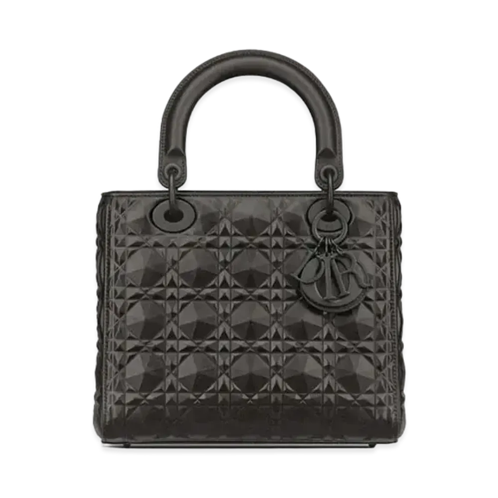 Dior Lady Dior Medium Bag Cannage Calfskin "Black"