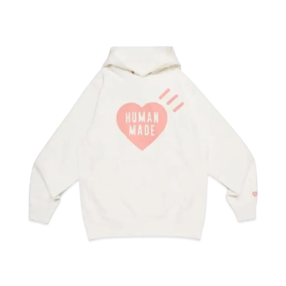 HUMAN MADE Heart Heavyweight Hoodie Seoul / Salmon Pink "White"
