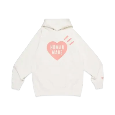 HUMAN MADE Heart Heavyweight Hoodie Seoul / Salmon Pink "White"