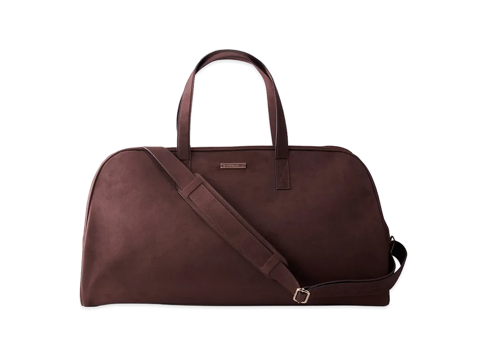 FEELS. Suede Touch Travel Bag "Brown"