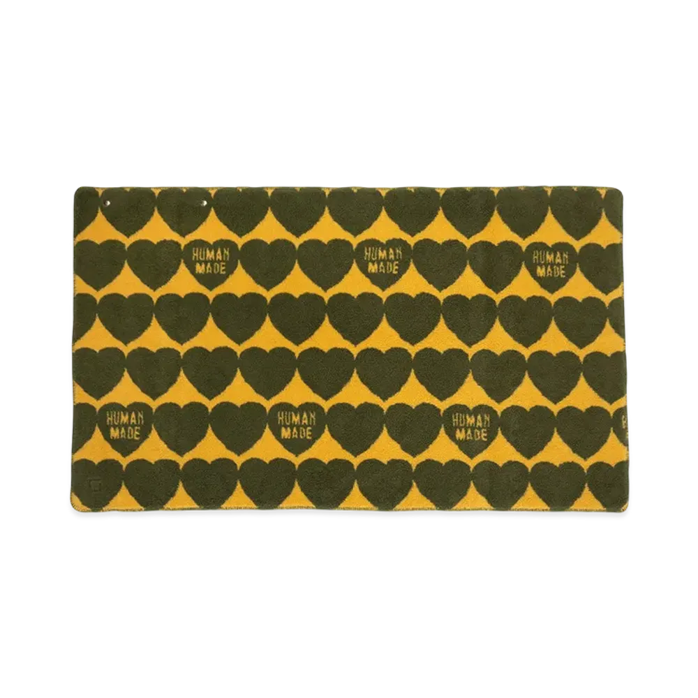 HUMAN MADE Heart Fleece Blanket "Olivedrab"