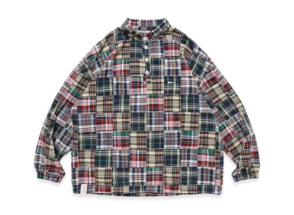 DESCENDANT Tetty Pullover Patchwork LS Shirt "Multi"
