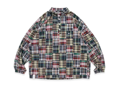 DESCENDANT Tetty Pullover Patchwork LS Shirt "Multi"