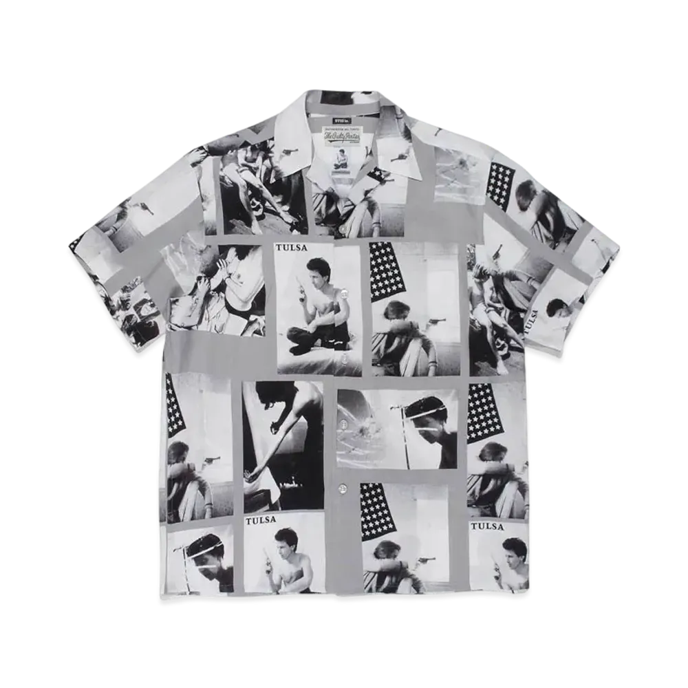WACKO MARIA LARRY CLARK TULSA HAWAIIAN SHIRT TYPE-2 "Gray"