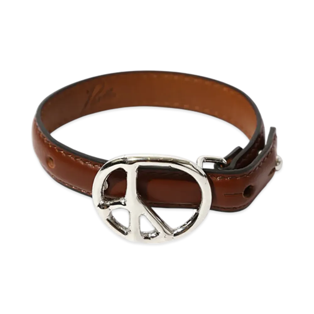 NEEDLES Peace Buckle Narrow Bracelet - Steer "Brown"