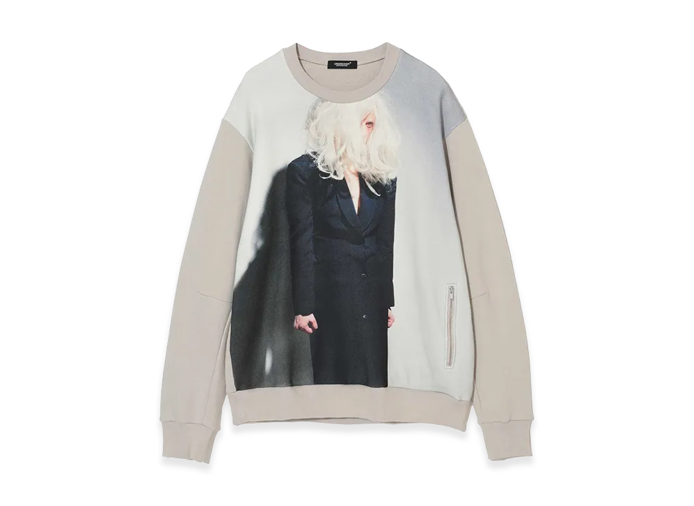 UNDERCOVER x Cindy Sherman Cashmere Blend Cotton Sweat Pullover "Light Beige Gray"