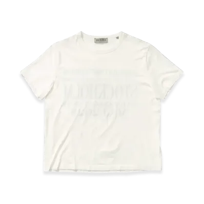 OUR LEGACY Work Shop x Emporio Armani Primo T-Shirt "Bianco Stoccolma Print"