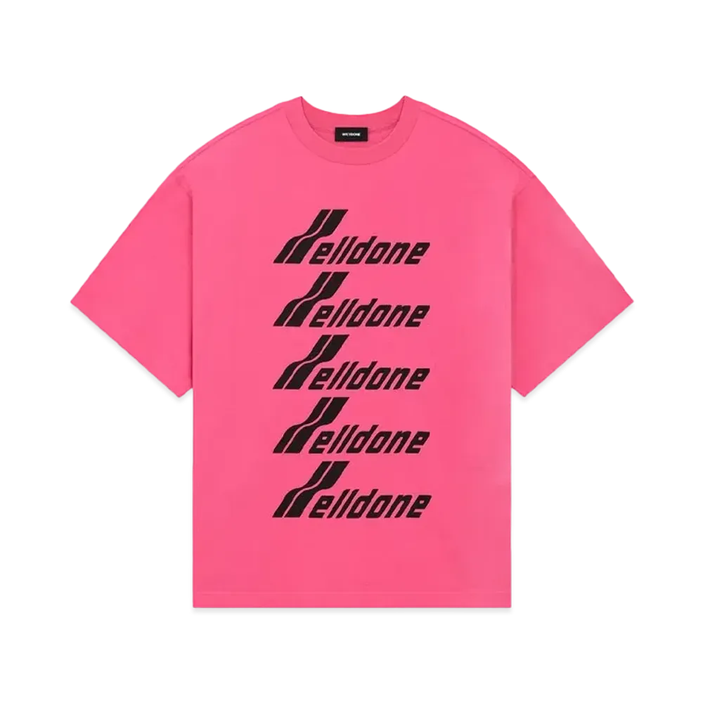 WE11DONE Welldone Front Logo T-shirt "Pink"
