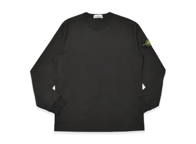 Stone Island Heavyweight Cotton Crewneck L/S Tee "Black"