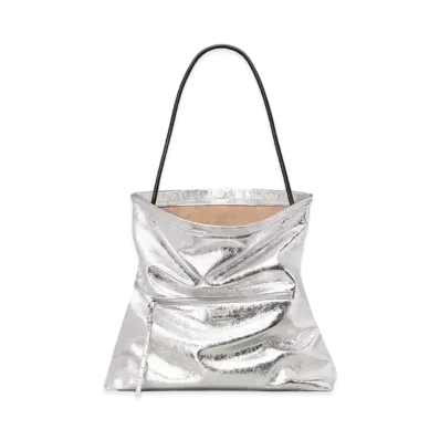 AMI PARIS Grocery Maxi Bag #1 "Silver"