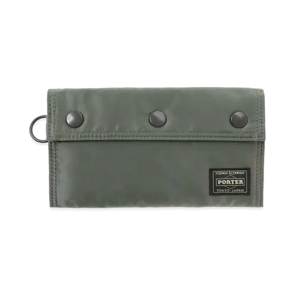 PORTER / TANKER Pocket Wallet (L) "Sage Green"