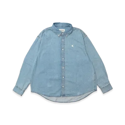 Carhartt WIP L/S Lucas Shirt "Blue Bleached"