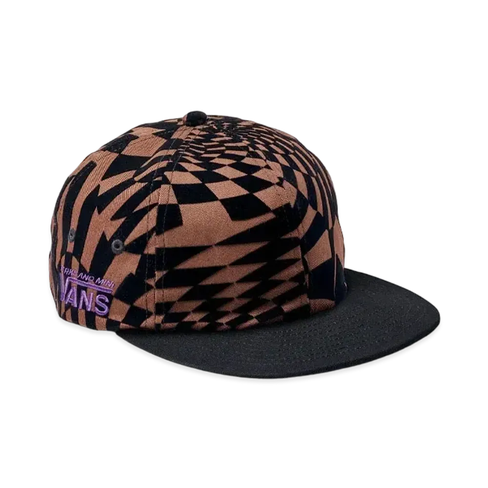 VANS x P.A.M (PERKS AND MINI) Spiral Checker 6-Panel Hat "Mustang"