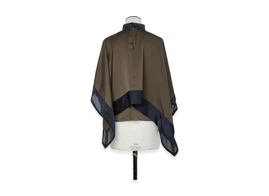 sacai Women's Satin x Chiffon Pullover sacai Women's Satin x Chiffon Pullover