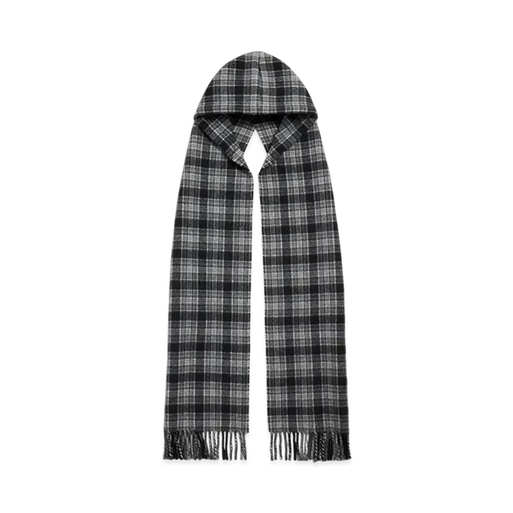 BALENCIAGA Hooded Scarf "Grey"