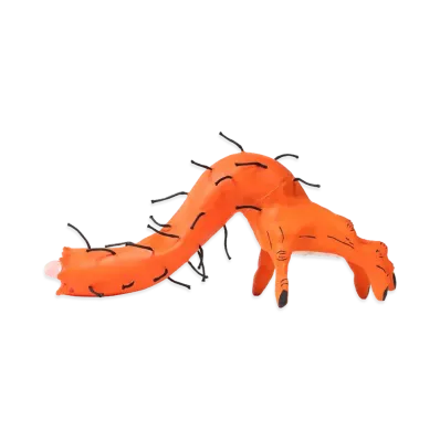 WACKO MARIA Neckface / La Mano Peluda "Orange"