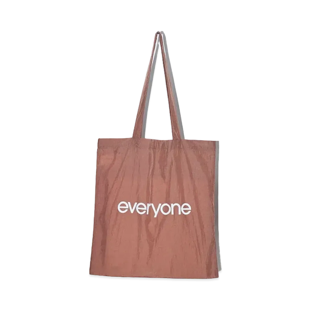 everyone Nylon Logo Tote Bag "Brown"