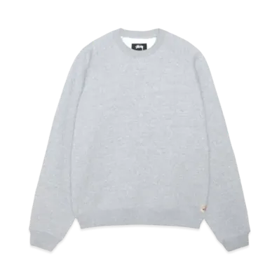Stussy Fleece Raglan Crew "Grey Heather"