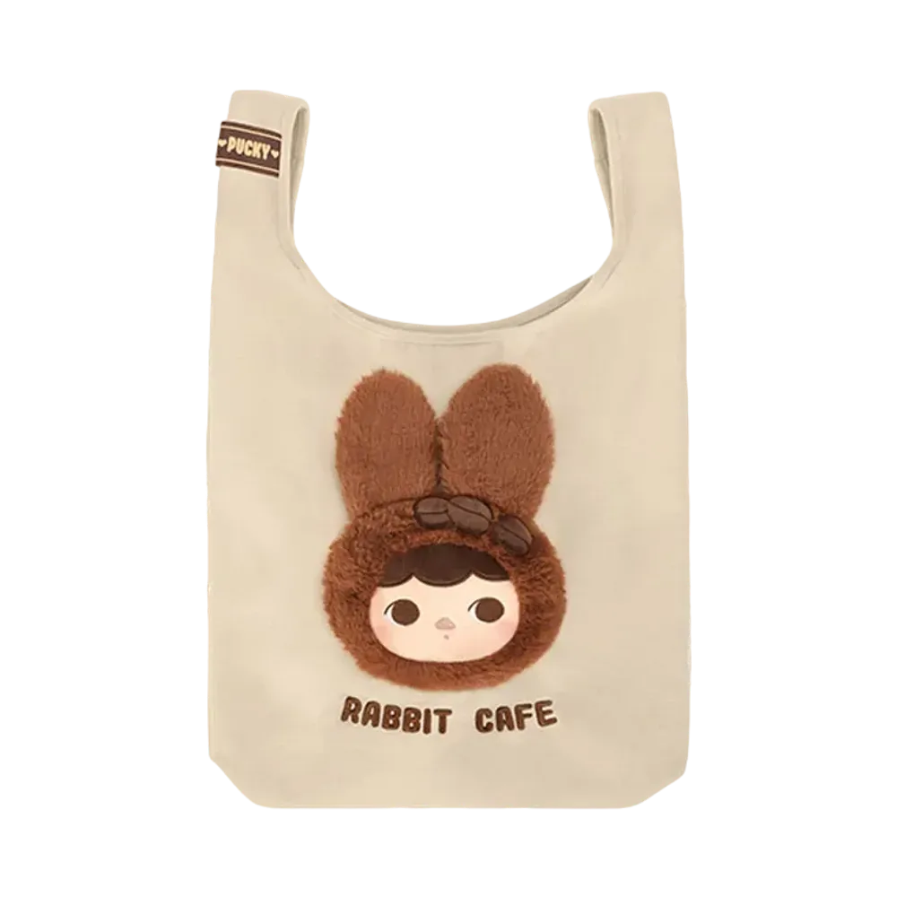 POP MART PUCKY Rabbit Cafe Coffe Bean Bag