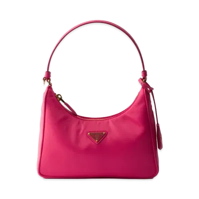 PRADA Re-Edition 2005 Re-Nylon Mini Bag "Peony Pink"