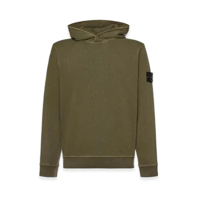 Stone Island Malfil Cotton Hoodie "Green"