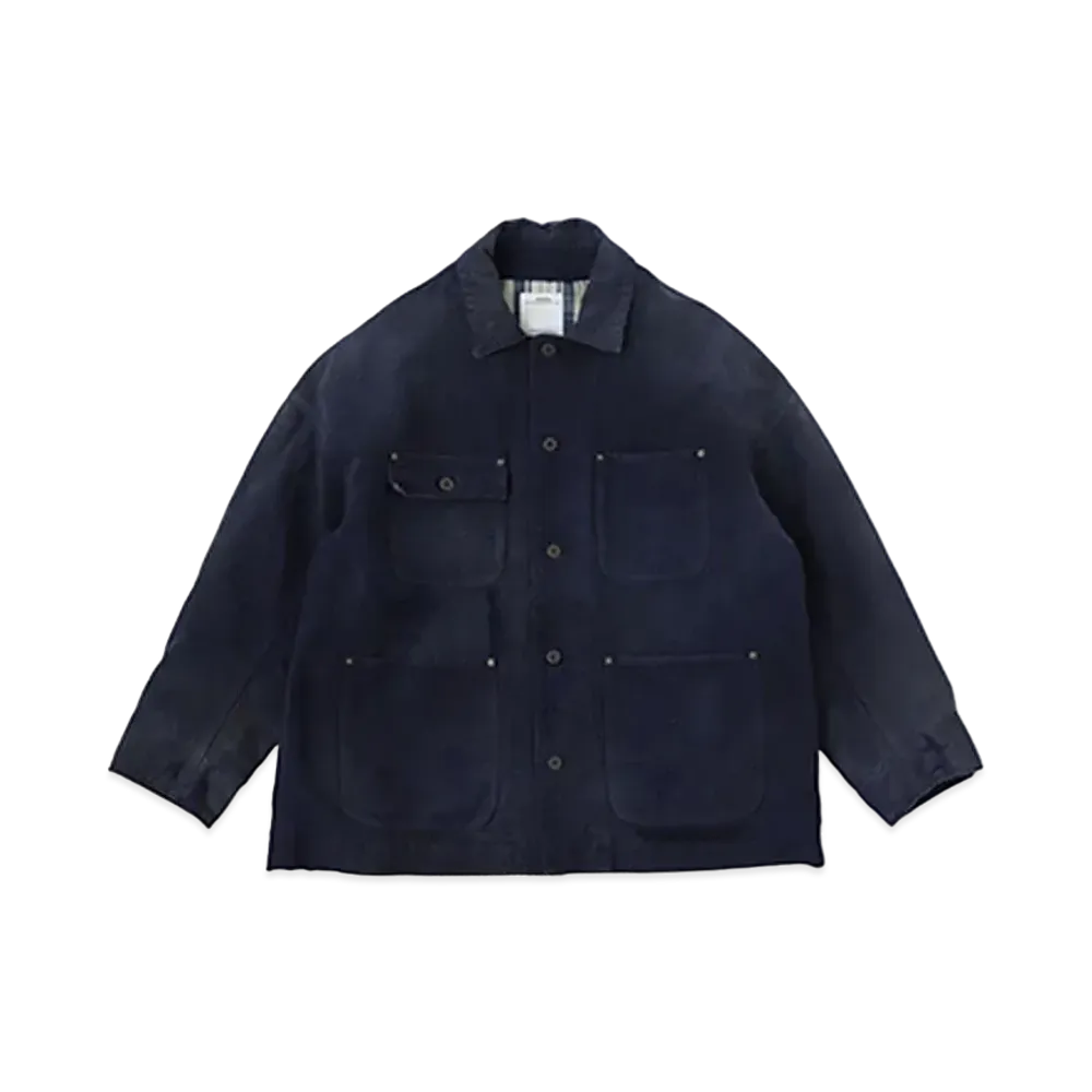 visvim MACRAY COVERALL CRASH "Navy"