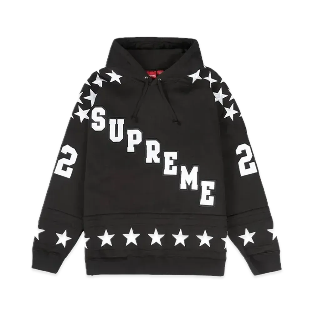 Supreme Hockey Hooded Sweatshirt "Black"