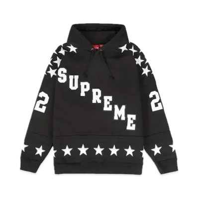 Supreme Hockey Hooded Sweatshirt "Black"