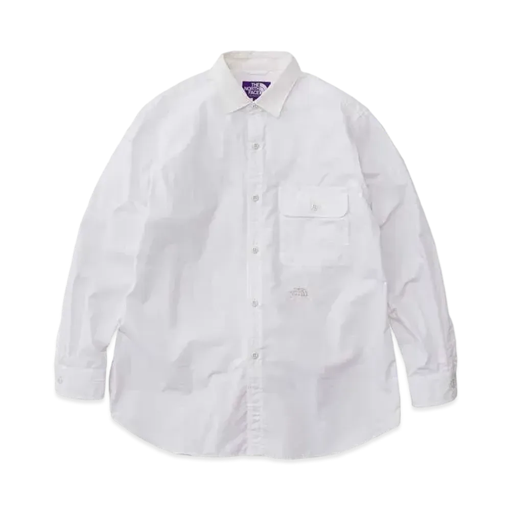 The North Face PURPLE LABEL Regular Collar Wind Shirt "Off White"