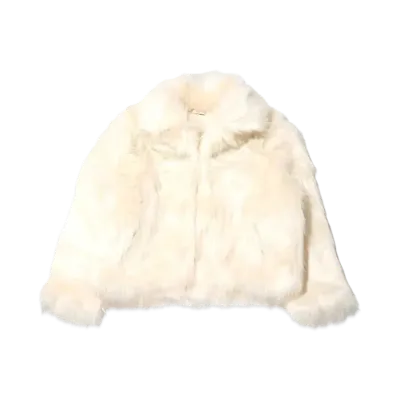 atmos pink Docking Fur Coat "Ivory"
