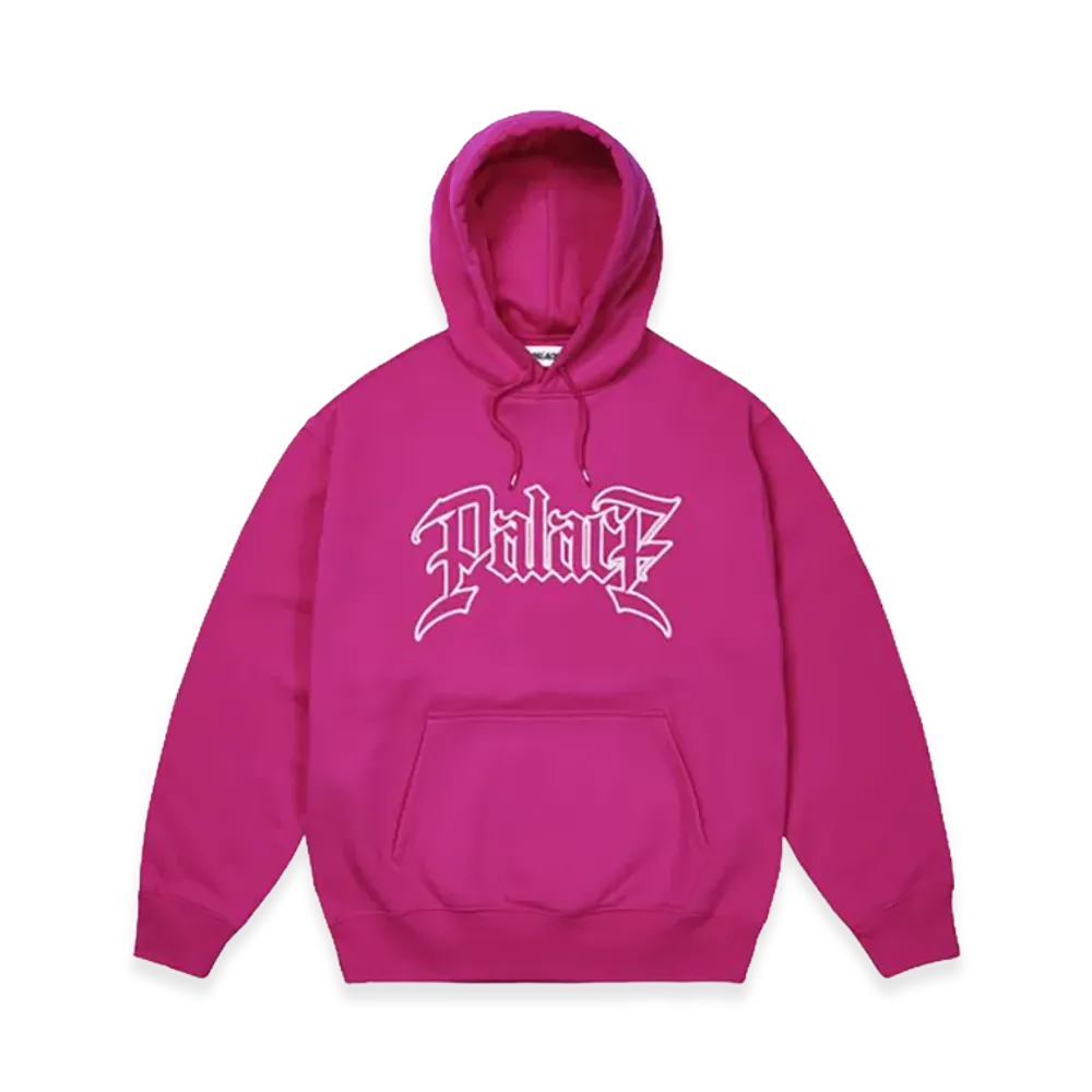 PALACE Le Script Hood "Heavy Pink"