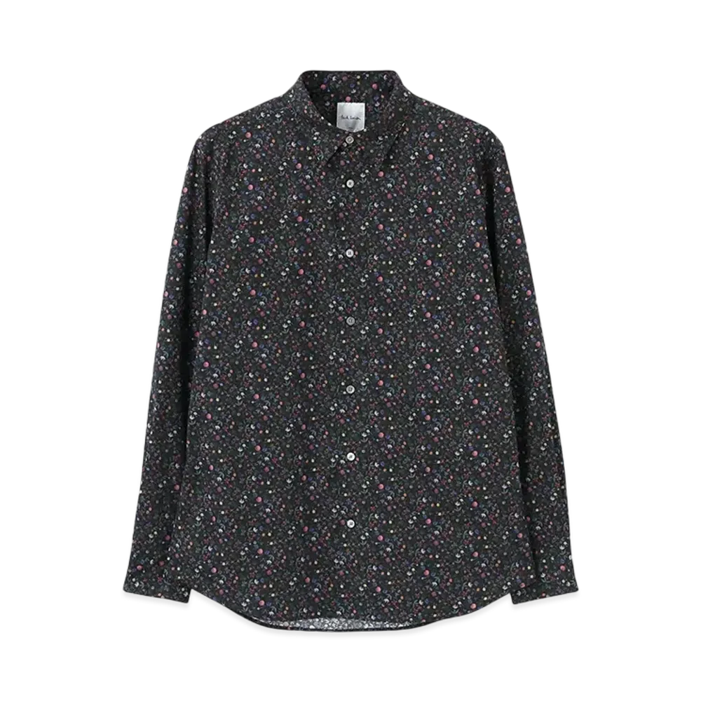 Paul Smith Night Garden Floral Casual Shirt "Black"