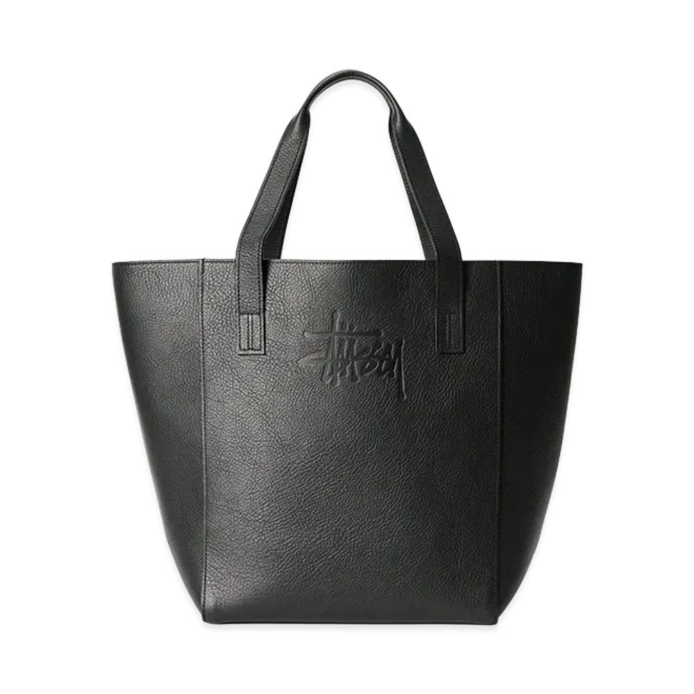 OUR LEGACY Work Shop x Stussy Work Tote "Black Leather"