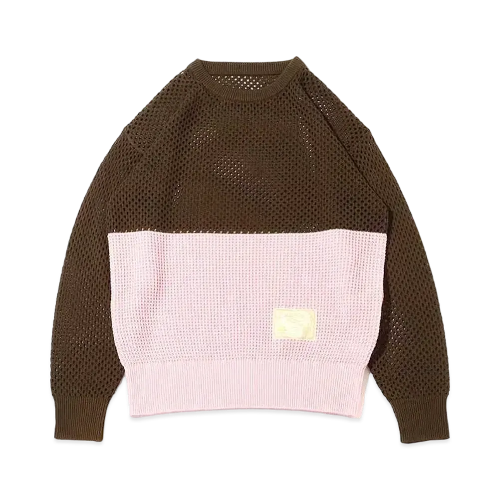 atmos pink Bicolor Skin Knit Top "Pink"