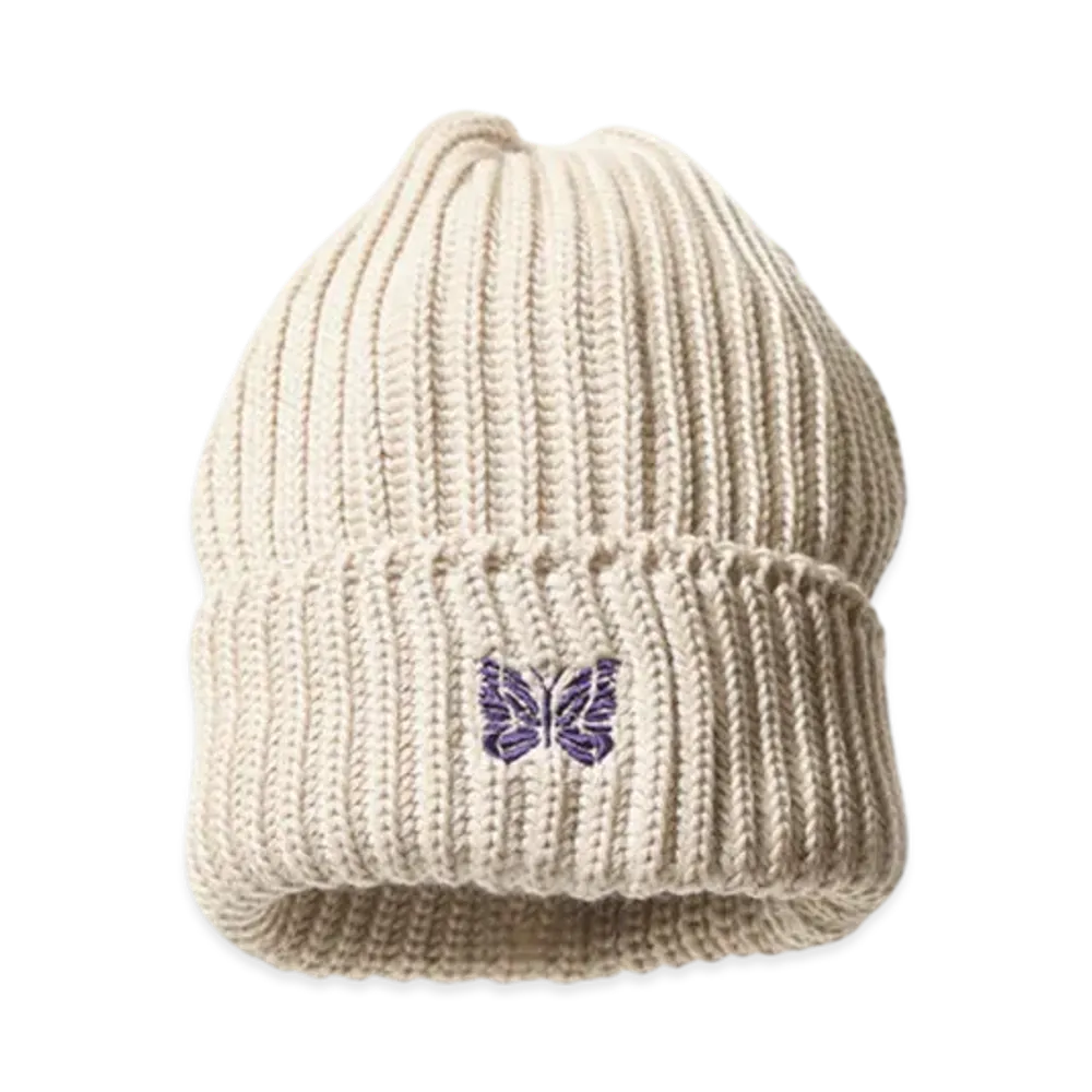 NEEDLES Watch Cap - Merino Wool "White"