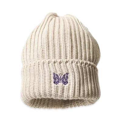 NEEDLES Watch Cap - Merino Wool "White"