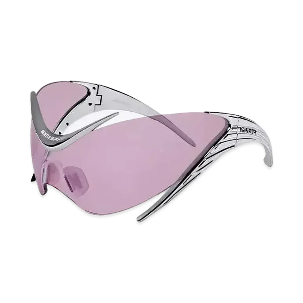 Mugler x Gentle Monster Spiral 01 M01 "Silver/Violet Lenses"