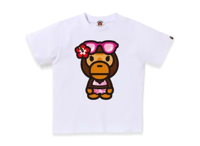 A BATHING APE Kids Baby Lisa Summer Tee "White"