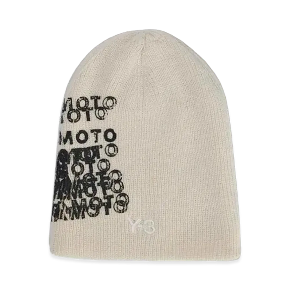 Y-3 Graphic Beanie "White"