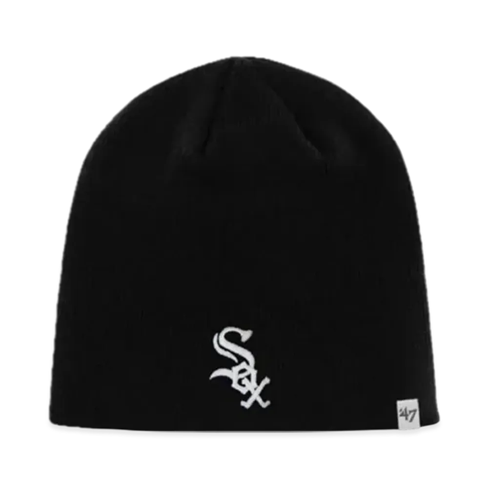 47 Knit Beanie "White Socks Black"