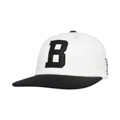BILLIONAIRE BOYS CLUB FELT LOGO STRIPE CAP B "IVORYxBLACK"