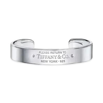 Tiffany & Co. Return to Tiffany Narrow Cuff Diamonds "Sterling Silver"