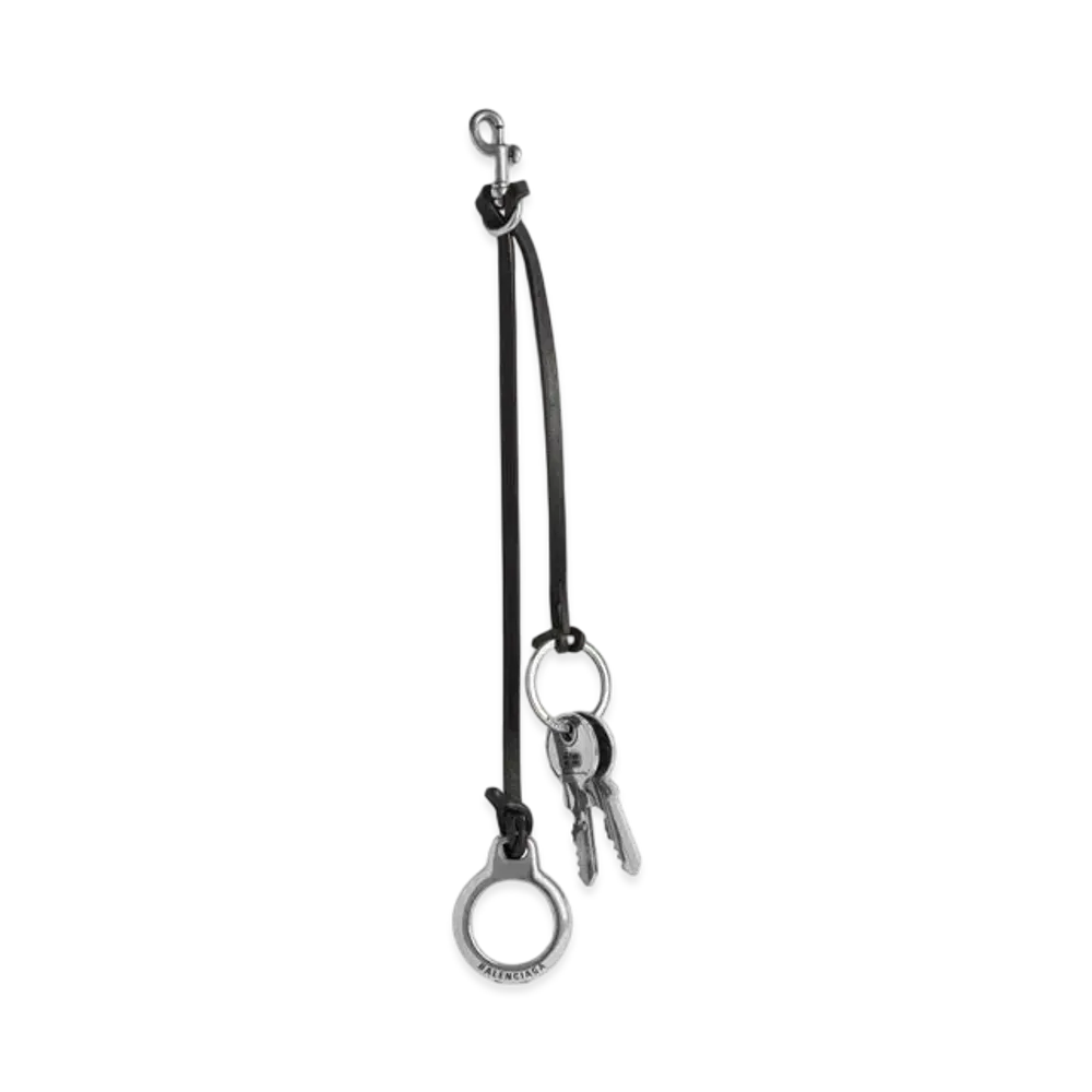 BALENCIAGA Charm/Keychain Subway Compatible AirTag Keys "Black"