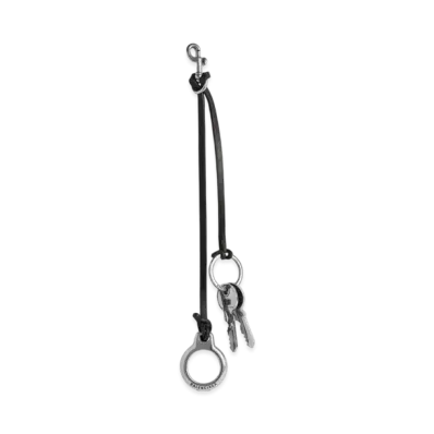 BALENCIAGA Charm/Keychain Subway Compatible AirTag Keys "Black"