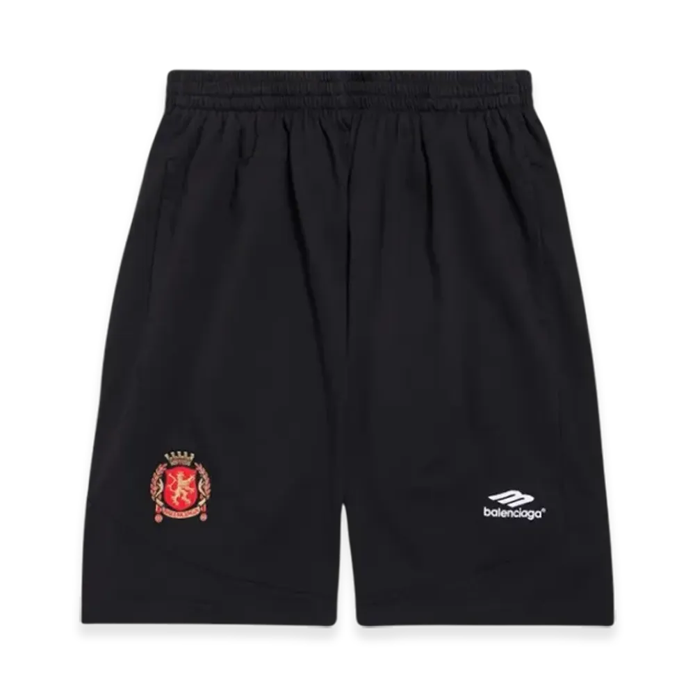 BALENCIAGA Soccer Series Soccer Baggy Shorts "Black"