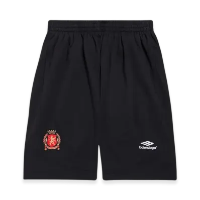 BALENCIAGA Soccer Series Soccer Baggy Shorts "Black"
