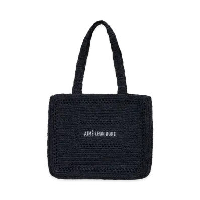 Aime Leon Dore Crochet Tote Bag "Navy"