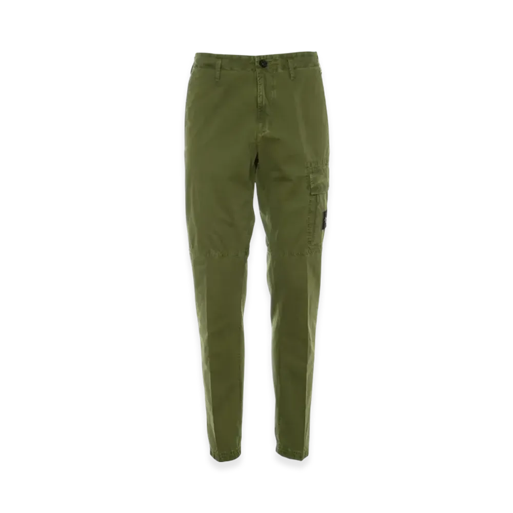 Stone Island 324WA Cotton Cargo Pants - 22SS "Olive Green"