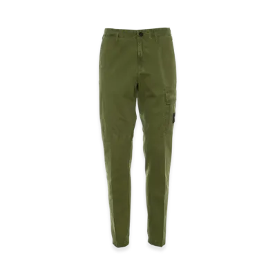 Stone Island 324WA Cotton Cargo Pants - 22SS "Olive Green"